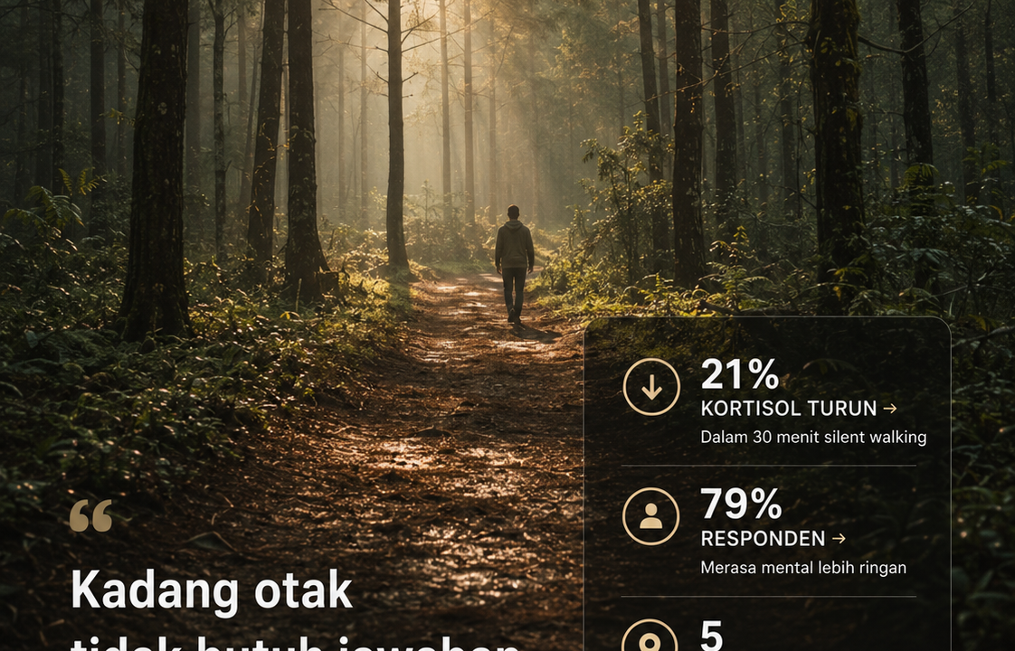 Ternyata Otakmu Butuh Silent Walking 2026, 5 Lokasi Terbaik di Indonesia
