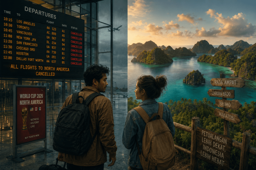 Piala Dunia 2026 Bikin Tiket Mahal, Traveler Indonesia Ramai Pilih Petualangan Lokal